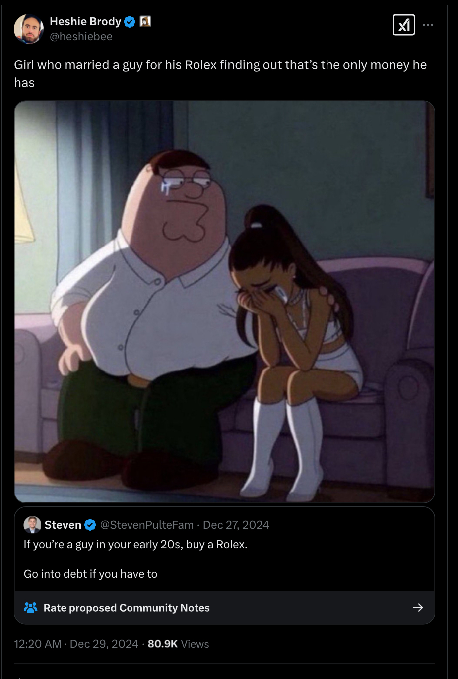 Girl and the Rolex